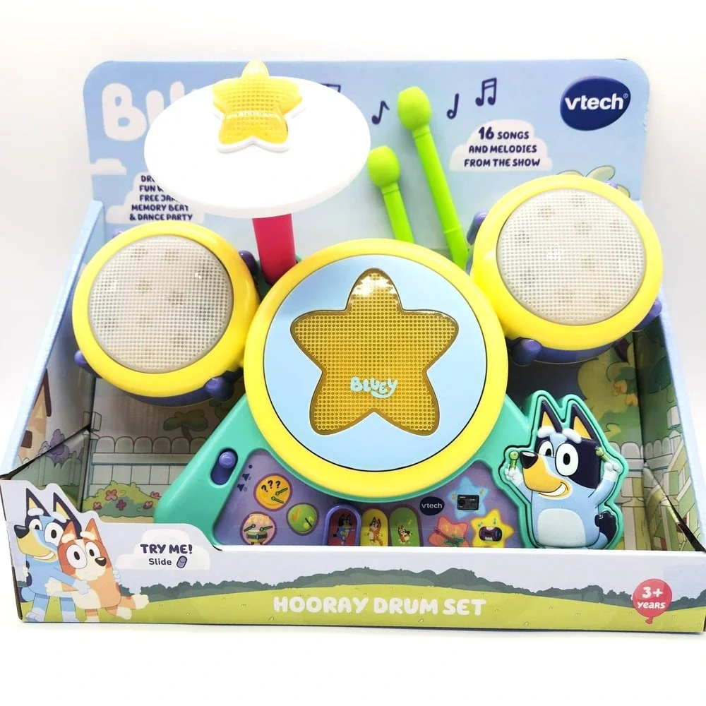 Bluey Drum Set by VTech – Musical Learning Toy‎ for Toddlers Ages 1 to 4
